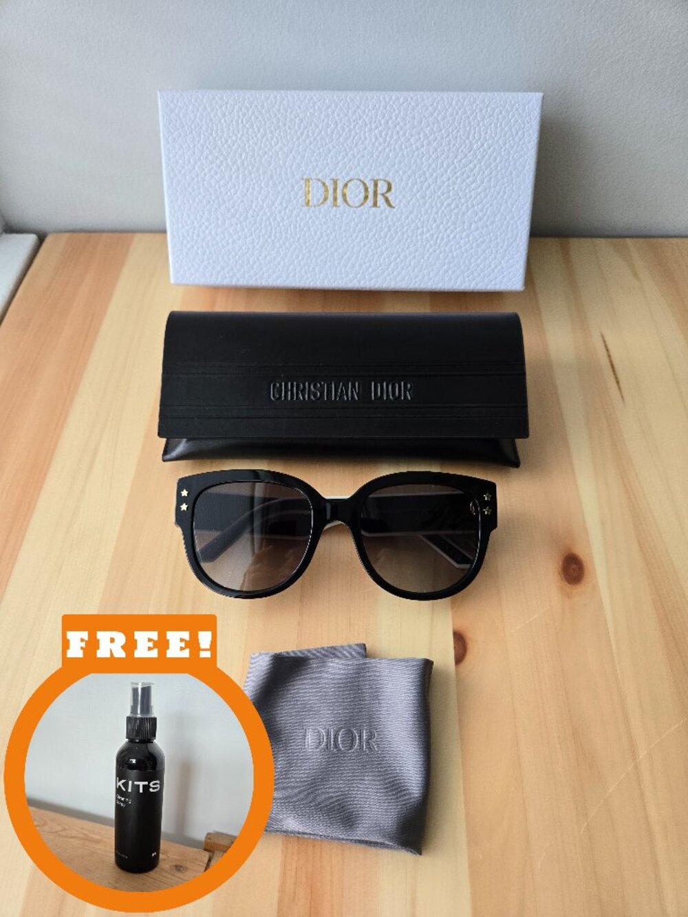 BN Stunning Christian Dior Classy Sunglasses - Black Frame - Model Diorpacific